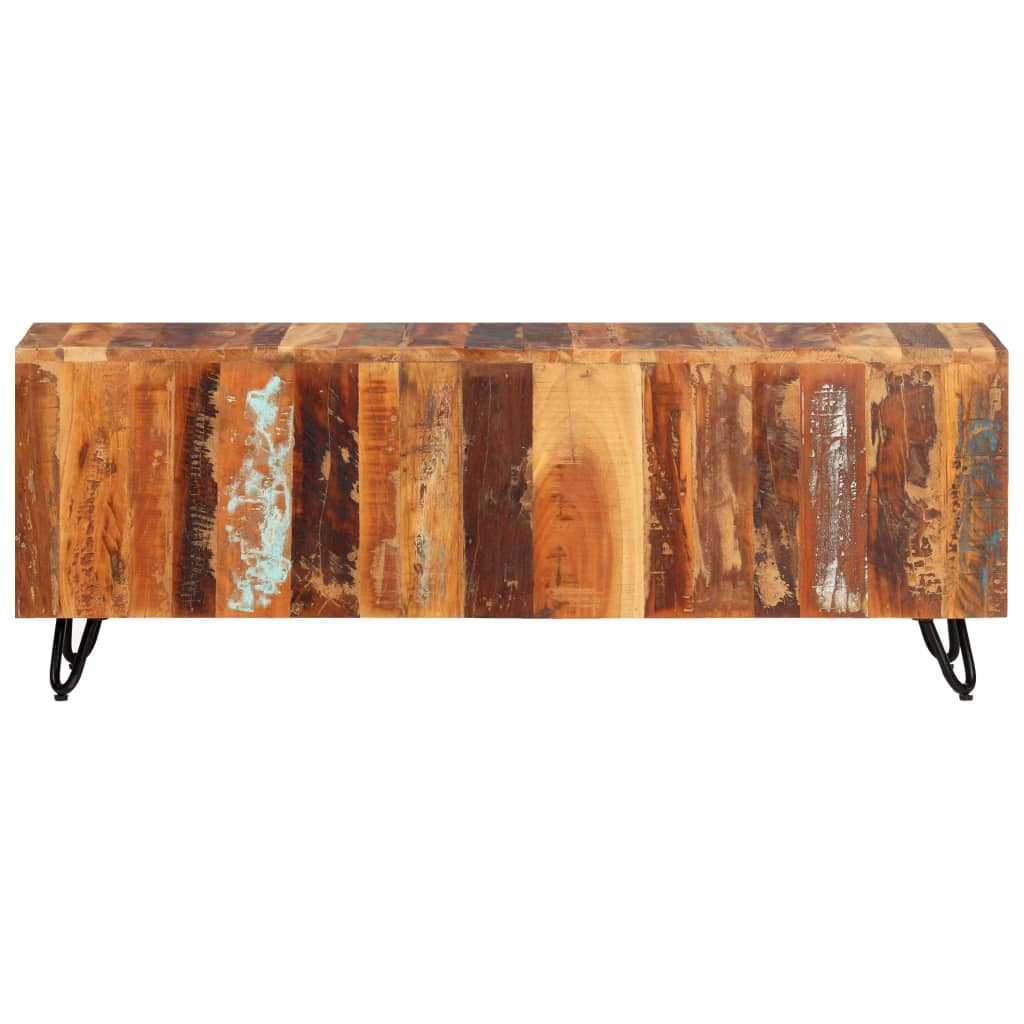 Tv-meubel 110x30x40 cm massief gerecycled hout is nu te koop bij PeponiXL, paradijselijk wonen!