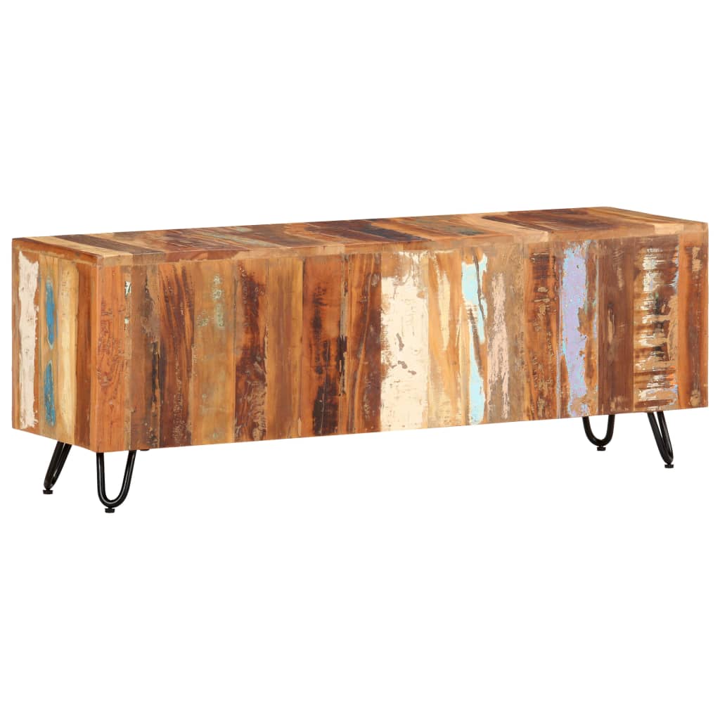 Tv-meubel 110x30x40 cm massief gerecycled hout is nu te koop bij PeponiXL, paradijselijk wonen!