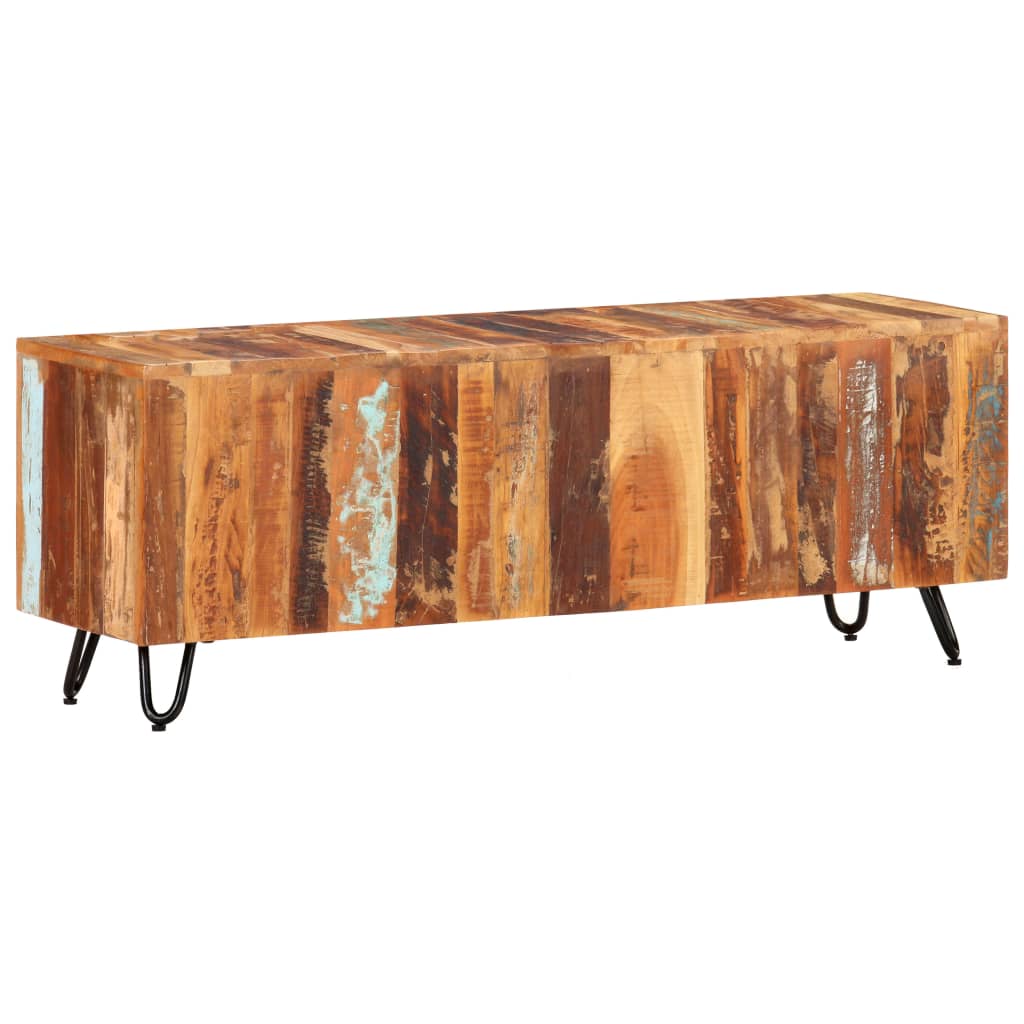 Tv-meubel 110x30x40 cm massief gerecycled hout is nu te koop bij PeponiXL, paradijselijk wonen!