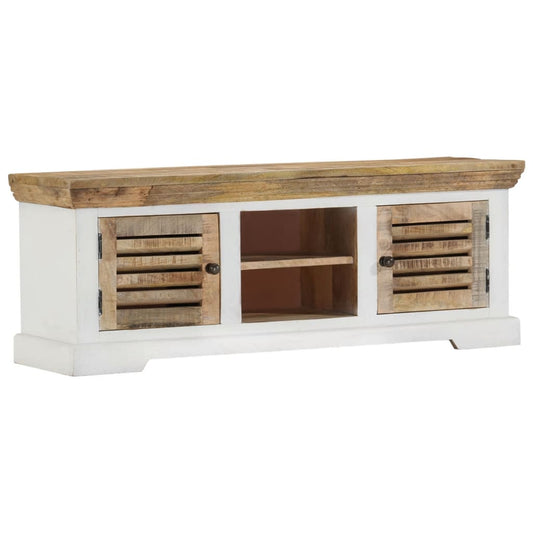 Tv-meubel 110x30x40 cm massief mangohout is nu te koop bij PeponiXL, paradijselijk wonen!
