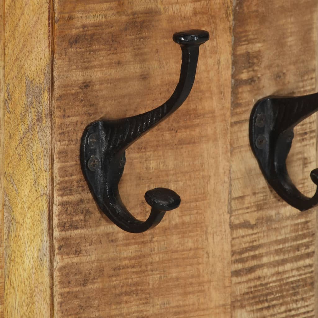 Kapstokken 2 st 38x100 cm massief mangohout is nu te koop bij PeponiXL, paradijselijk wonen!