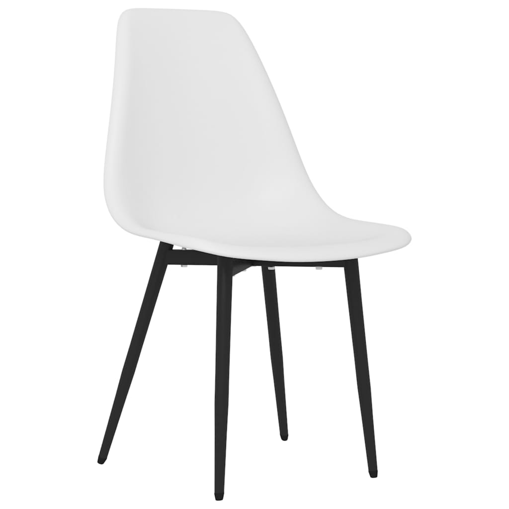 Eetkamerstoelen 6 st PP wit is nu te koop bij PeponiXL, paradijselijk wonen!