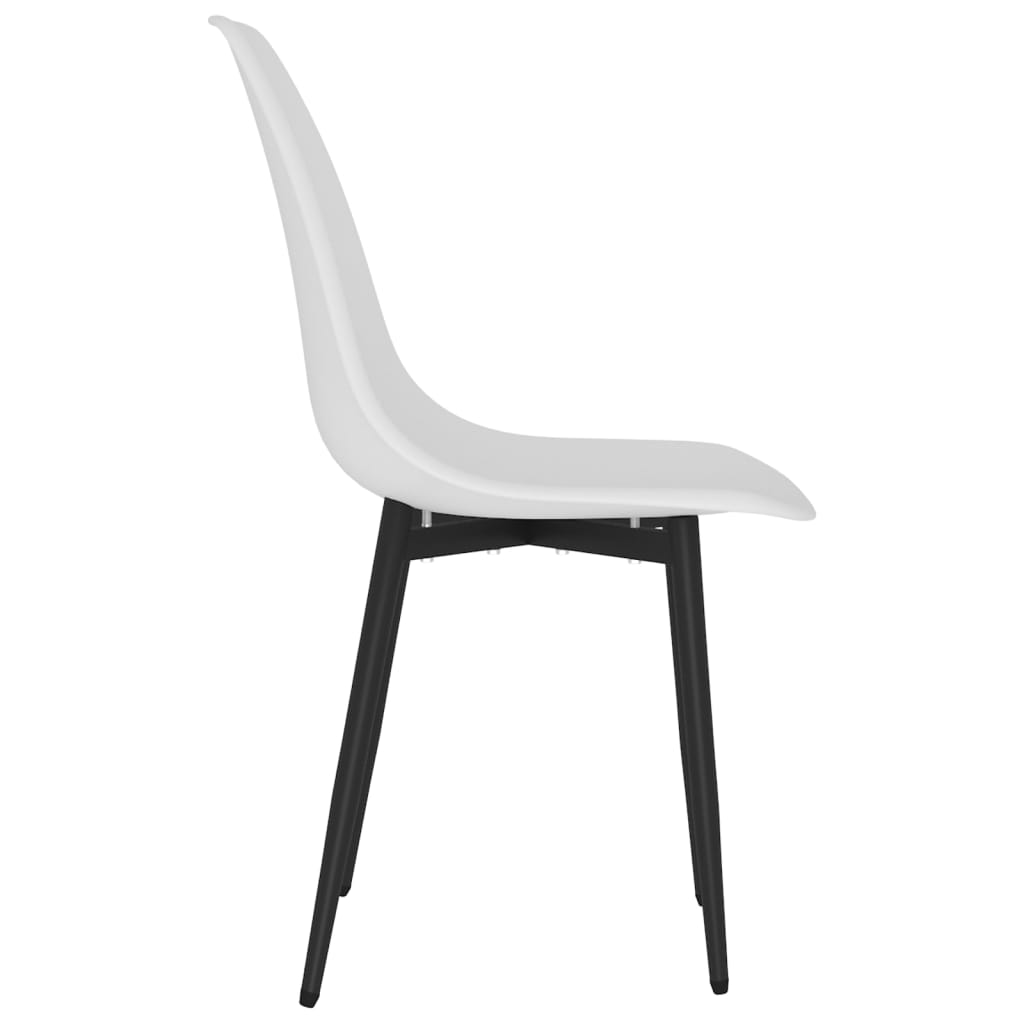 Eetkamerstoelen 6 st PP wit is nu te koop bij PeponiXL, paradijselijk wonen!