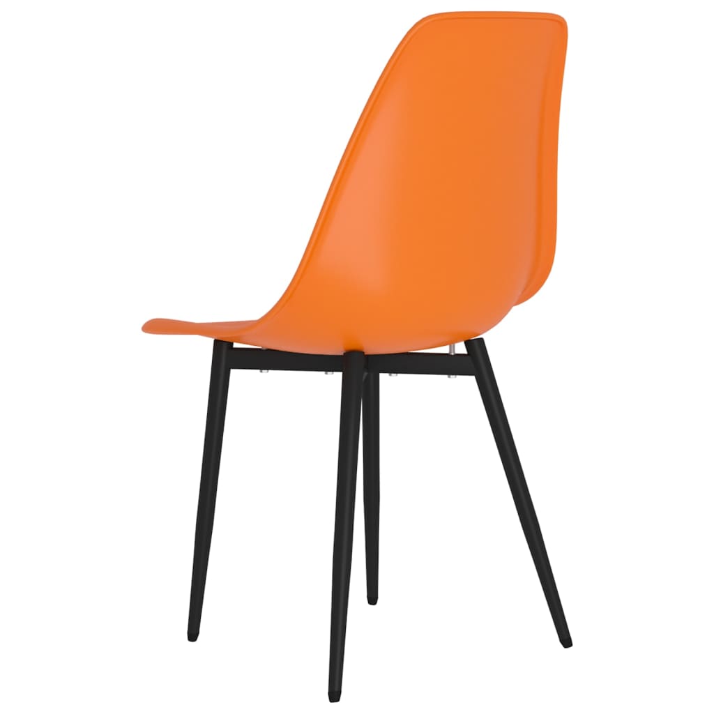 Eetkamerstoelen 6 st PP oranje is nu te koop bij PeponiXL, paradijselijk wonen!