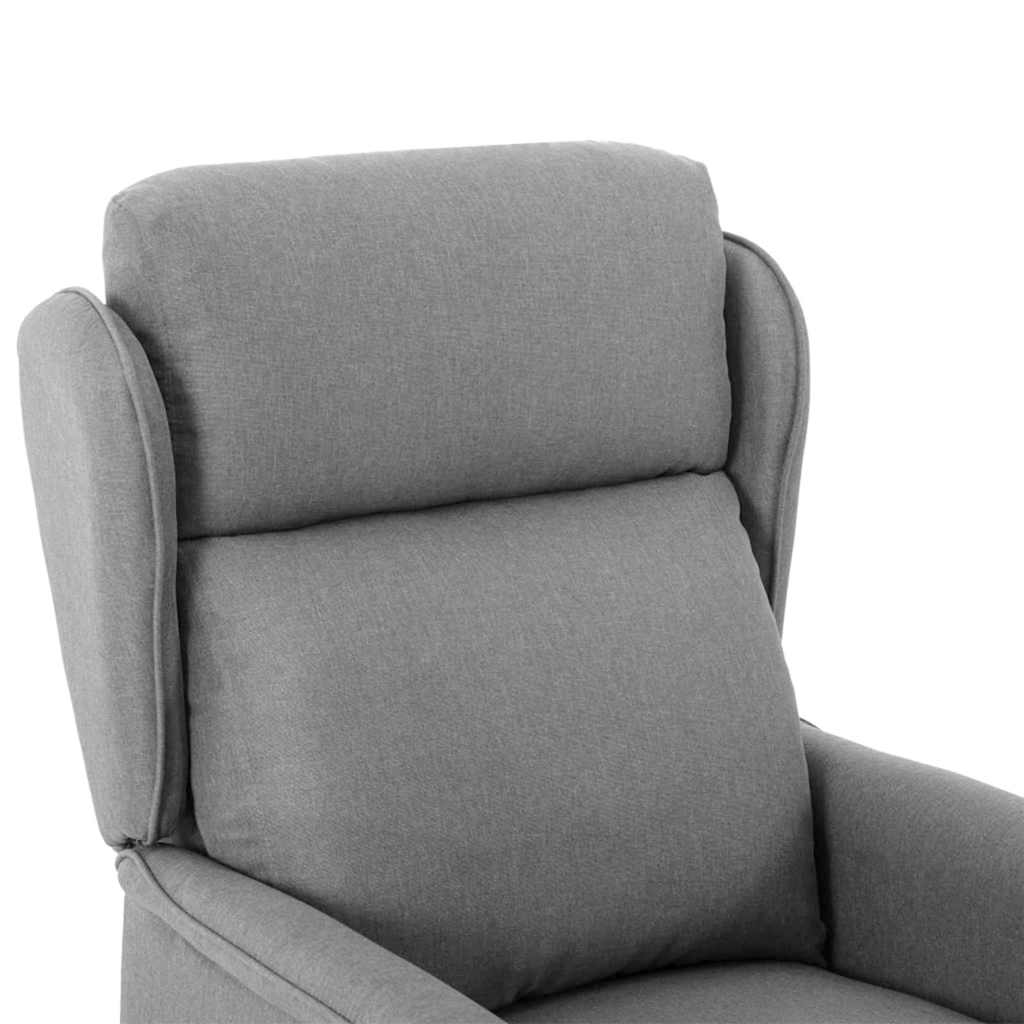 Ligstoel Lichtgrijs 66.5 x 94 x 101.5 cm Polyester is nu te koop bij PeponiXL, paradijselijk wonen!