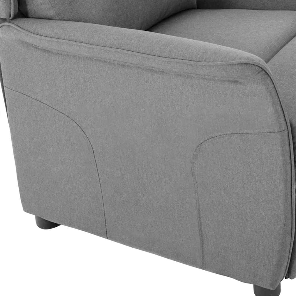 Ligstoel Lichtgrijs 66.5 x 94 x 101.5 cm Polyester is nu te koop bij PeponiXL, paradijselijk wonen!
