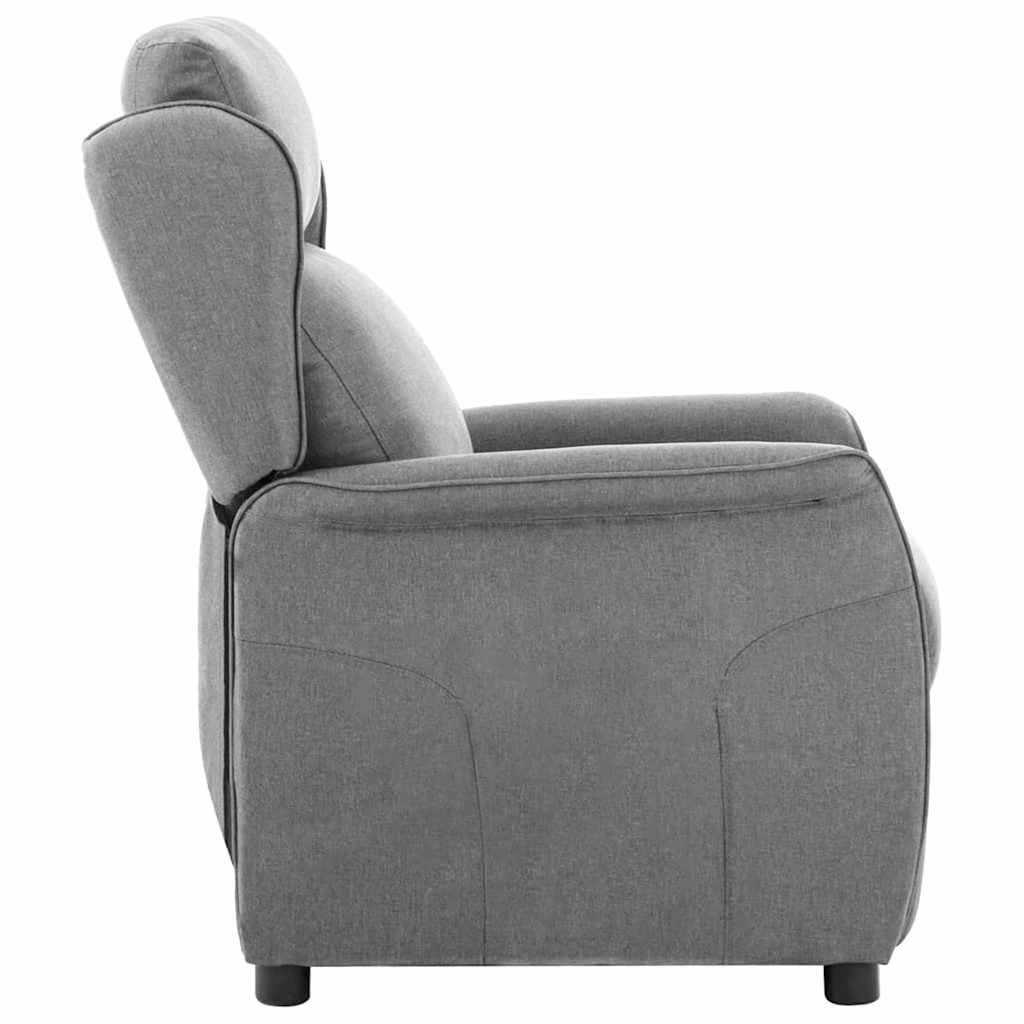 Ligstoel Lichtgrijs 66.5 x 94 x 101.5 cm Polyester is nu te koop bij PeponiXL, paradijselijk wonen!