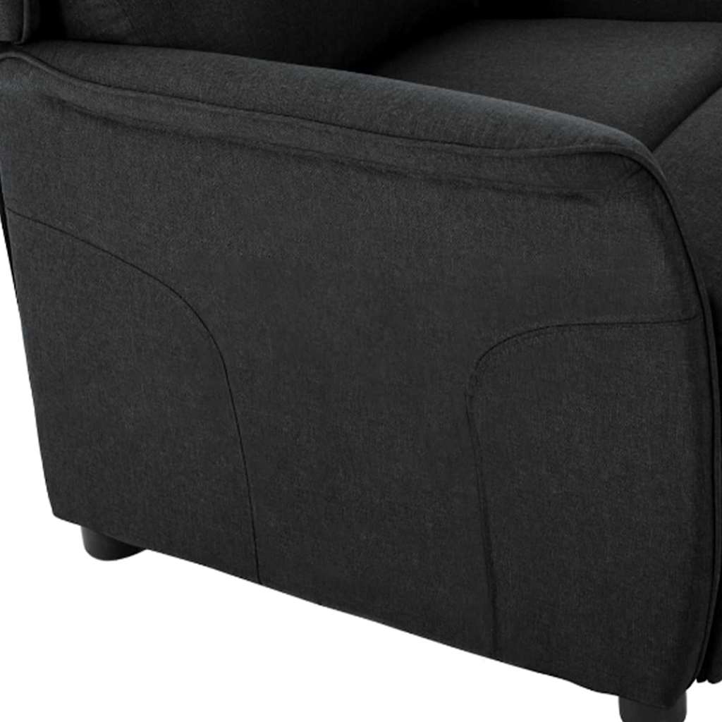Ligstoel Zwart 66.5 x 94 x 101.5 cm Polyester is nu te koop bij PeponiXL, paradijselijk wonen!