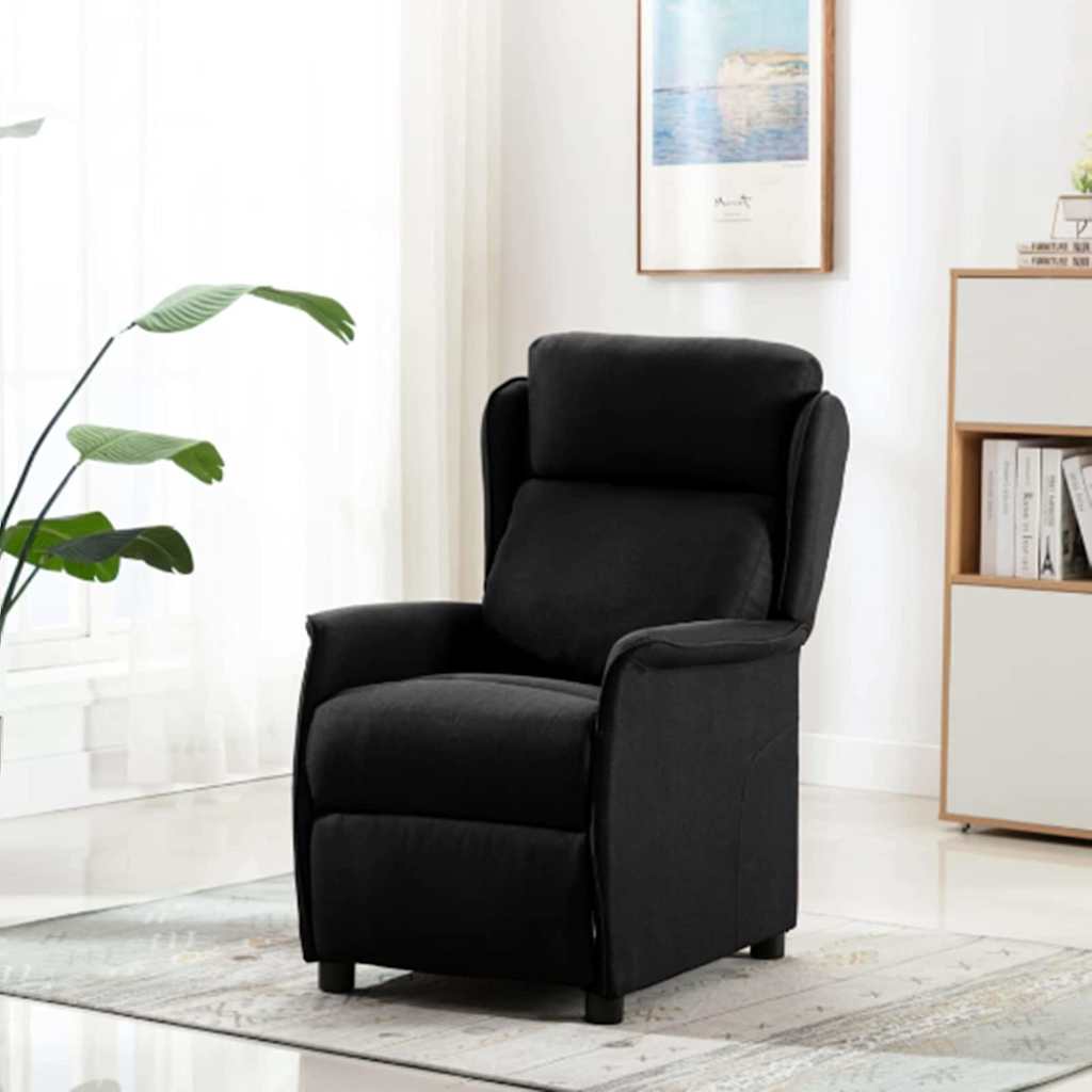 Ligstoel Zwart 66.5 x 94 x 101.5 cm Polyester is nu te koop bij PeponiXL, paradijselijk wonen!