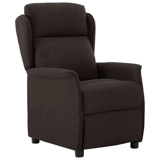 Ligstoel Donkerbruin 66.5 x 94 x 101.5 cm Polyester is nu te koop bij PeponiXL, paradijselijk wonen!
