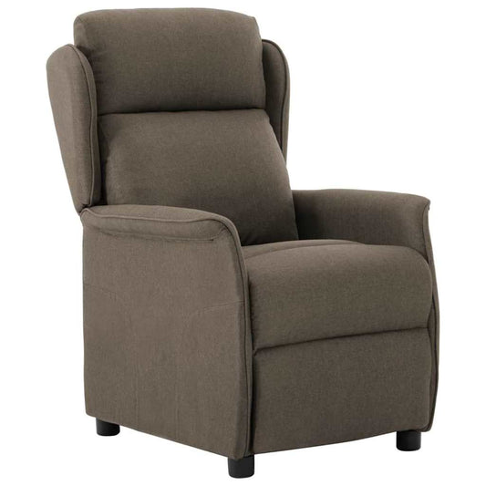 Ligstoel Taupe 66.5 x 94 x 101.5 cm Polyester is nu te koop bij PeponiXL, paradijselijk wonen!