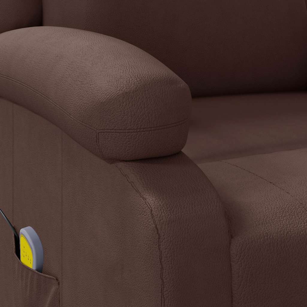 Massagestoel kunstleer bruin is nu te koop bij PeponiXL, paradijselijk wonen!