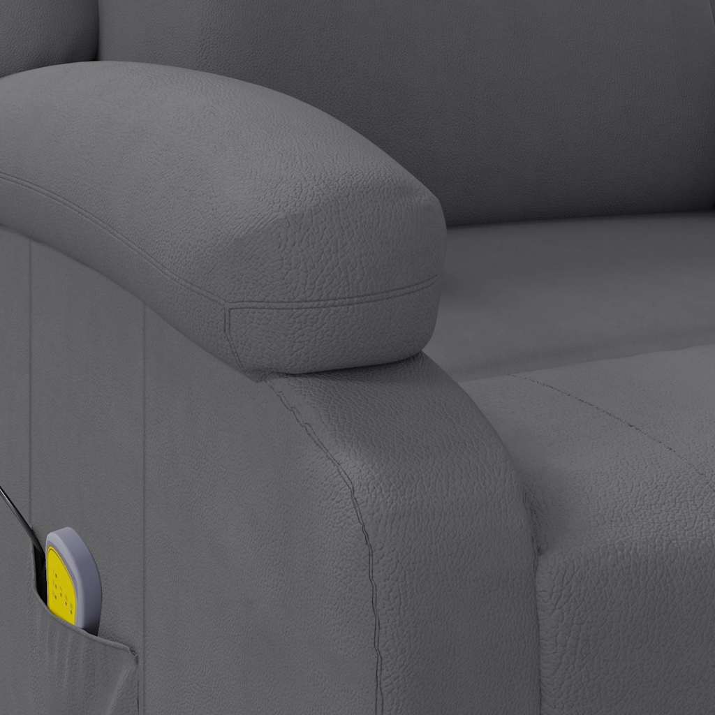 Massagestoel kunstleer grijs is nu te koop bij PeponiXL, paradijselijk wonen!