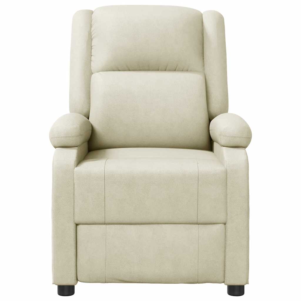 Fauteuil verstelbaar kunstleer wit is nu te koop bij PeponiXL, paradijselijk wonen!