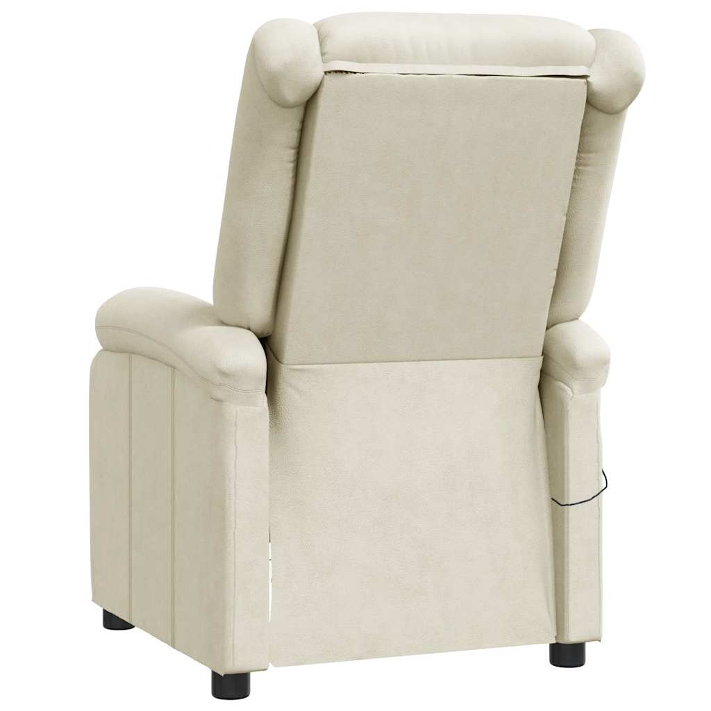 Fauteuil verstelbaar kunstleer wit is nu te koop bij PeponiXL, paradijselijk wonen!
