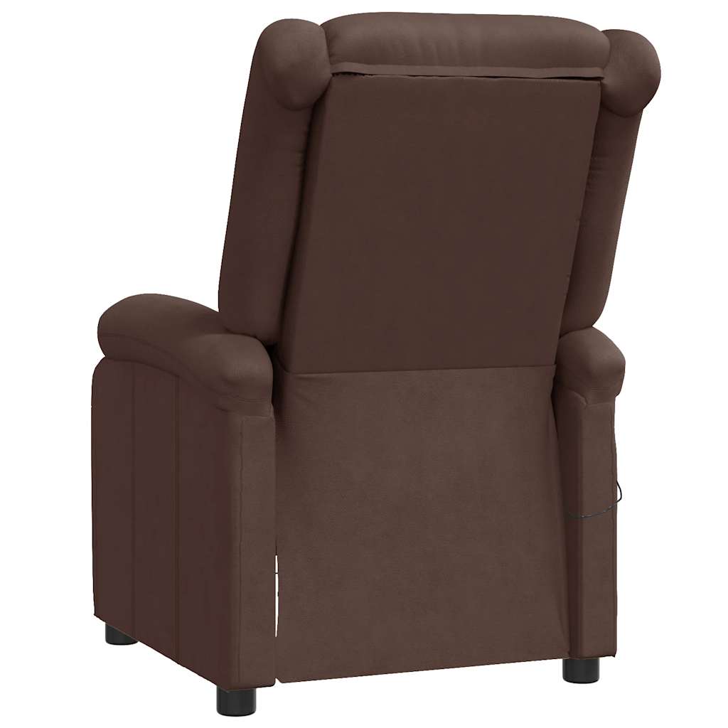 Fauteuil verstelbaar kunstleer bruin is nu te koop bij PeponiXL, paradijselijk wonen!