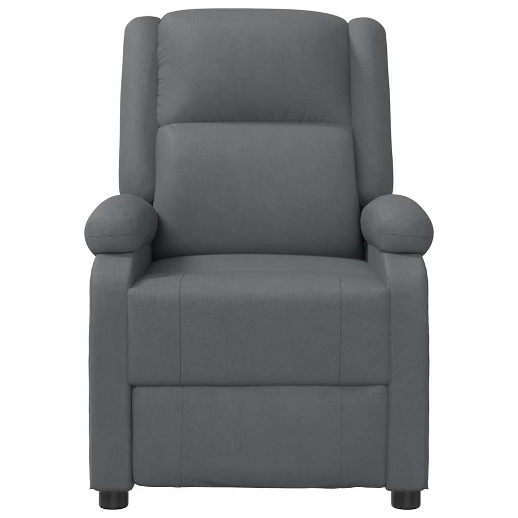 Fauteuil verstelbaar kunstleer grijs is nu te koop bij PeponiXL, paradijselijk wonen!