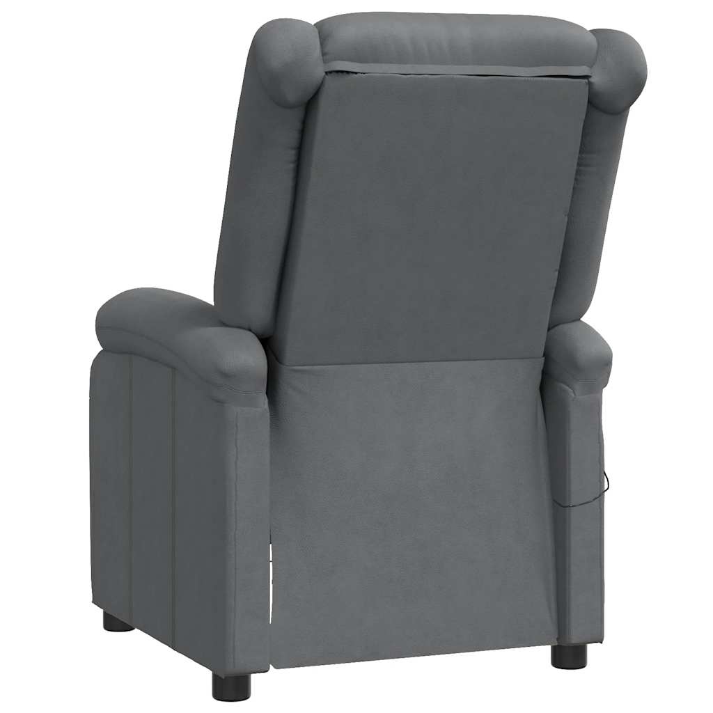 Fauteuil verstelbaar kunstleer grijs is nu te koop bij PeponiXL, paradijselijk wonen!