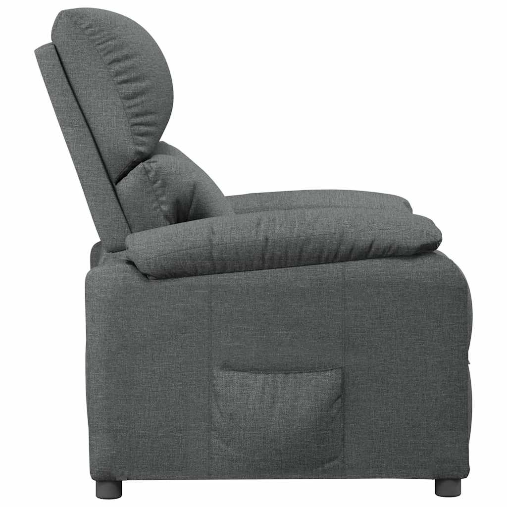 Fauteuil verstelbaar stof donkergrijs is nu te koop bij PeponiXL, paradijselijk wonen!
