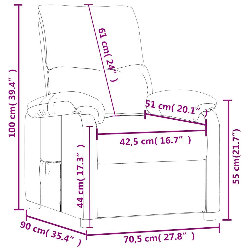 Fauteuil verstelbaar stof bruin is nu te koop bij PeponiXL, paradijselijk wonen!