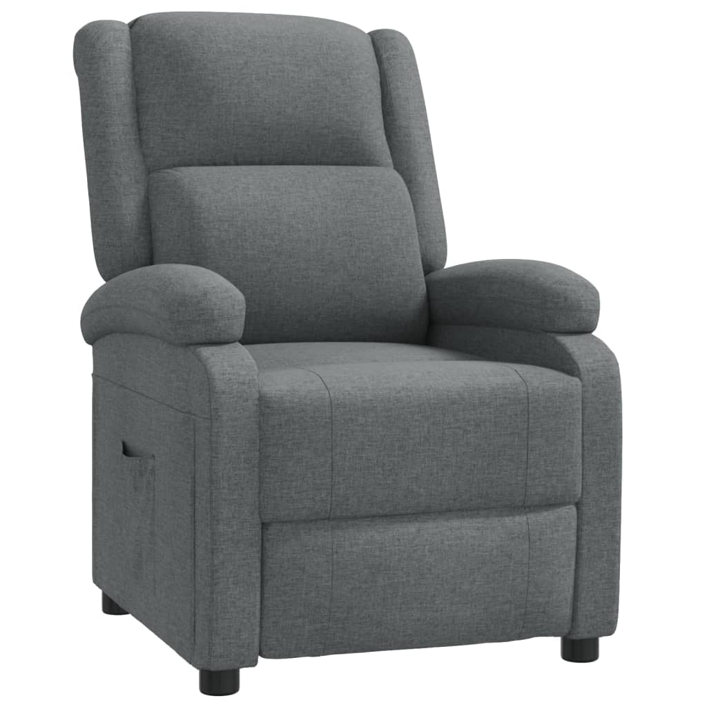 Fauteuil verstelbaar stof donkergrijs is nu te koop bij PeponiXL, paradijselijk wonen!