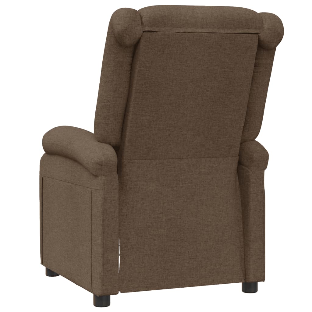 Fauteuil verstelbaar stof bruin is nu te koop bij PeponiXL, paradijselijk wonen!