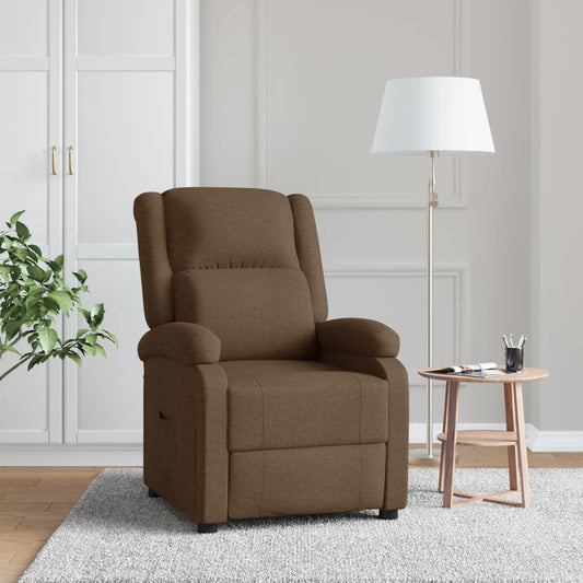 Fauteuil verstelbaar stof bruin is nu te koop bij PeponiXL, paradijselijk wonen!