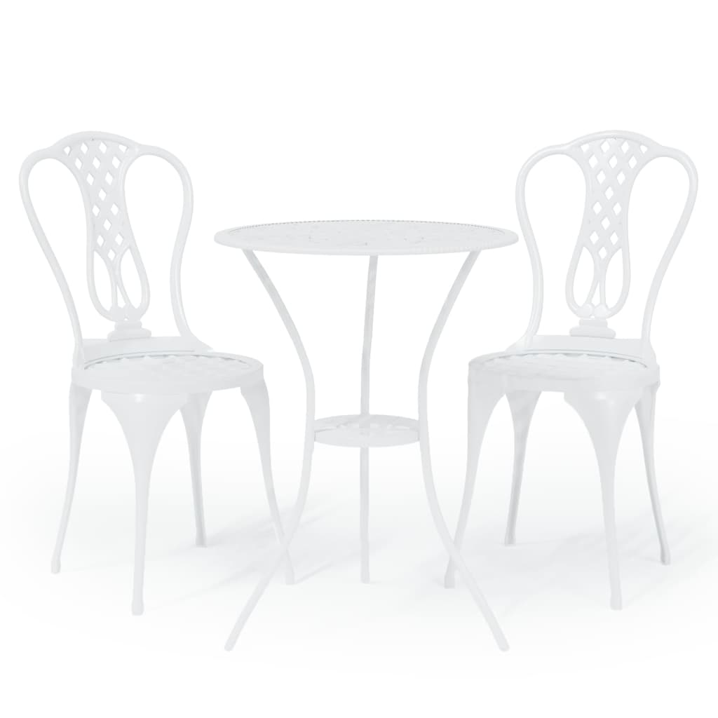 3-delige Bistroset gietaluminium wit is nu te koop bij PeponiXL, paradijselijk wonen!