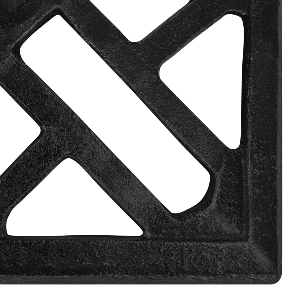 Parasolvoet 44x44x31 cm gietijzer zwart is nu te koop bij PeponiXL, paradijselijk wonen!
