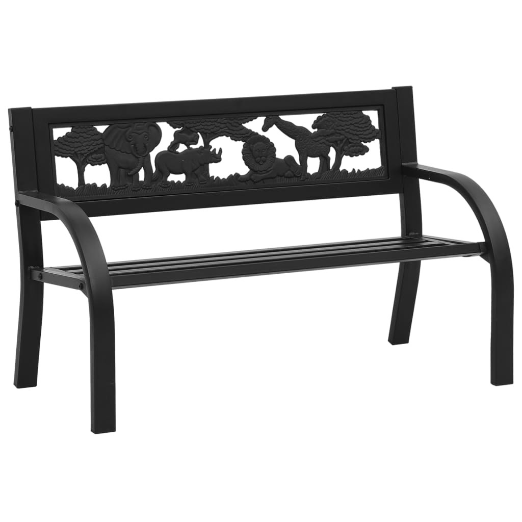 Kindertuinbank 86 cm staal is nu te koop bij PeponiXL, paradijselijk wonen!
