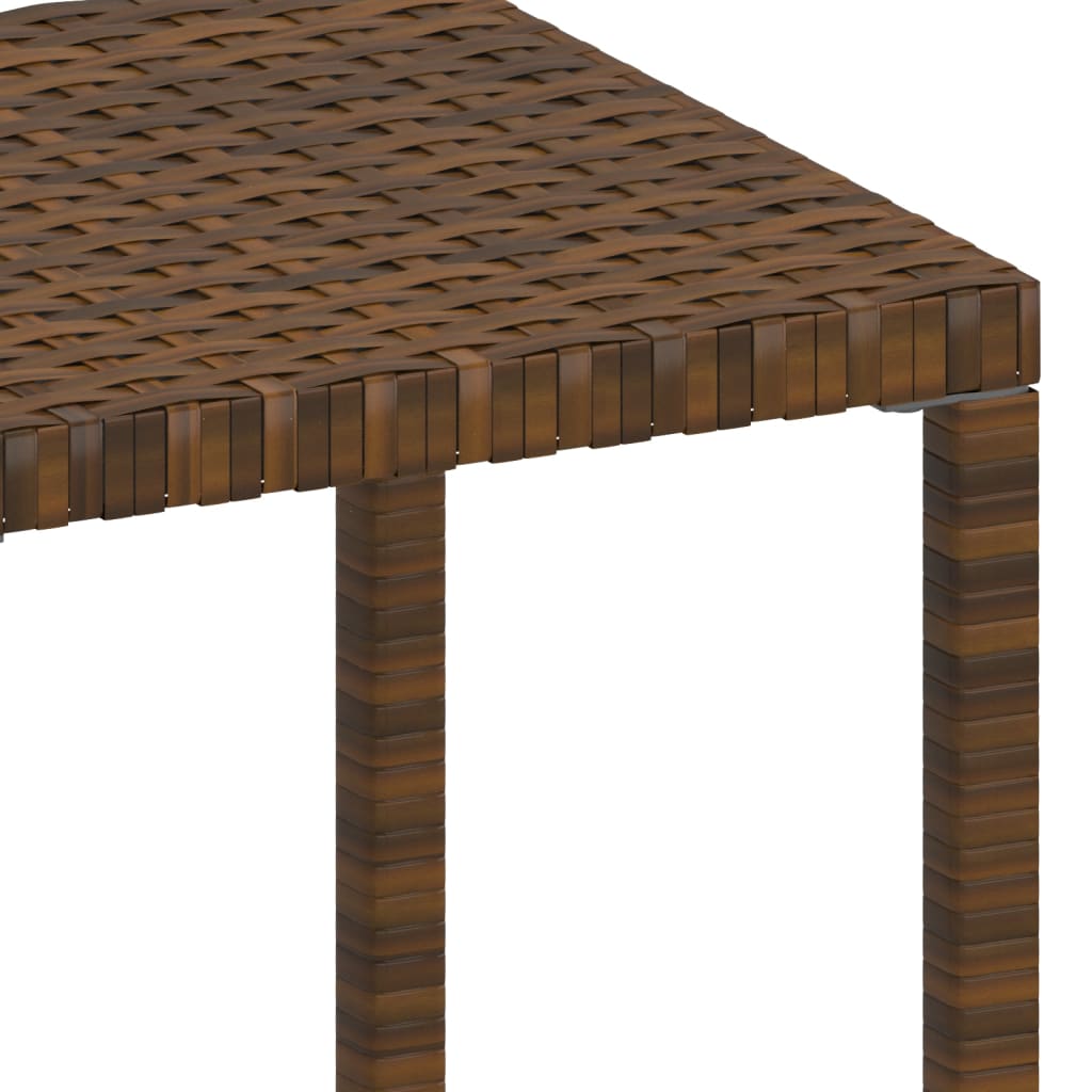 Ligbedden 2 st met tafel poly rattan bruin is nu te koop bij PeponiXL, paradijselijk wonen!