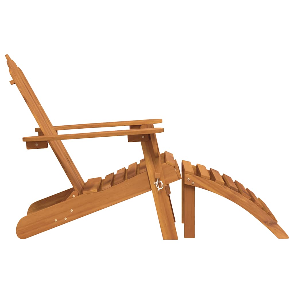 Adirondack tuinstoel met voetensteun massief acaciahout is nu te koop bij PeponiXL, paradijselijk wonen!