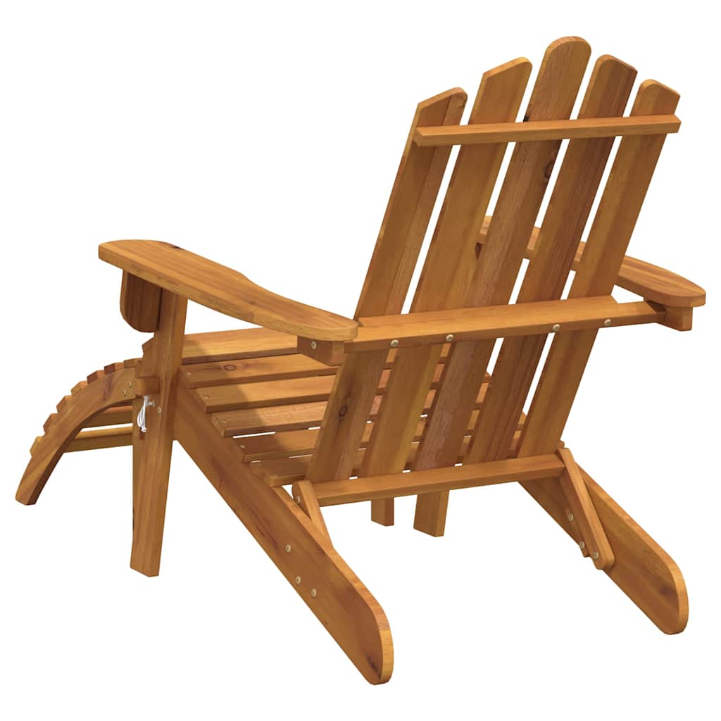 Adirondack tuinstoel met voetensteun massief acaciahout is nu te koop bij PeponiXL, paradijselijk wonen!