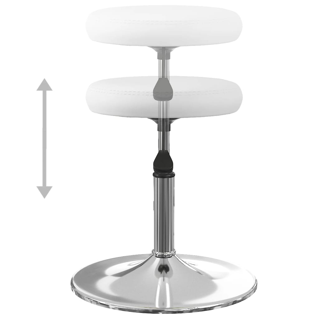 Eetkamerstoelen 6 st kunstleer wit is nu te koop bij PeponiXL, paradijselijk wonen!