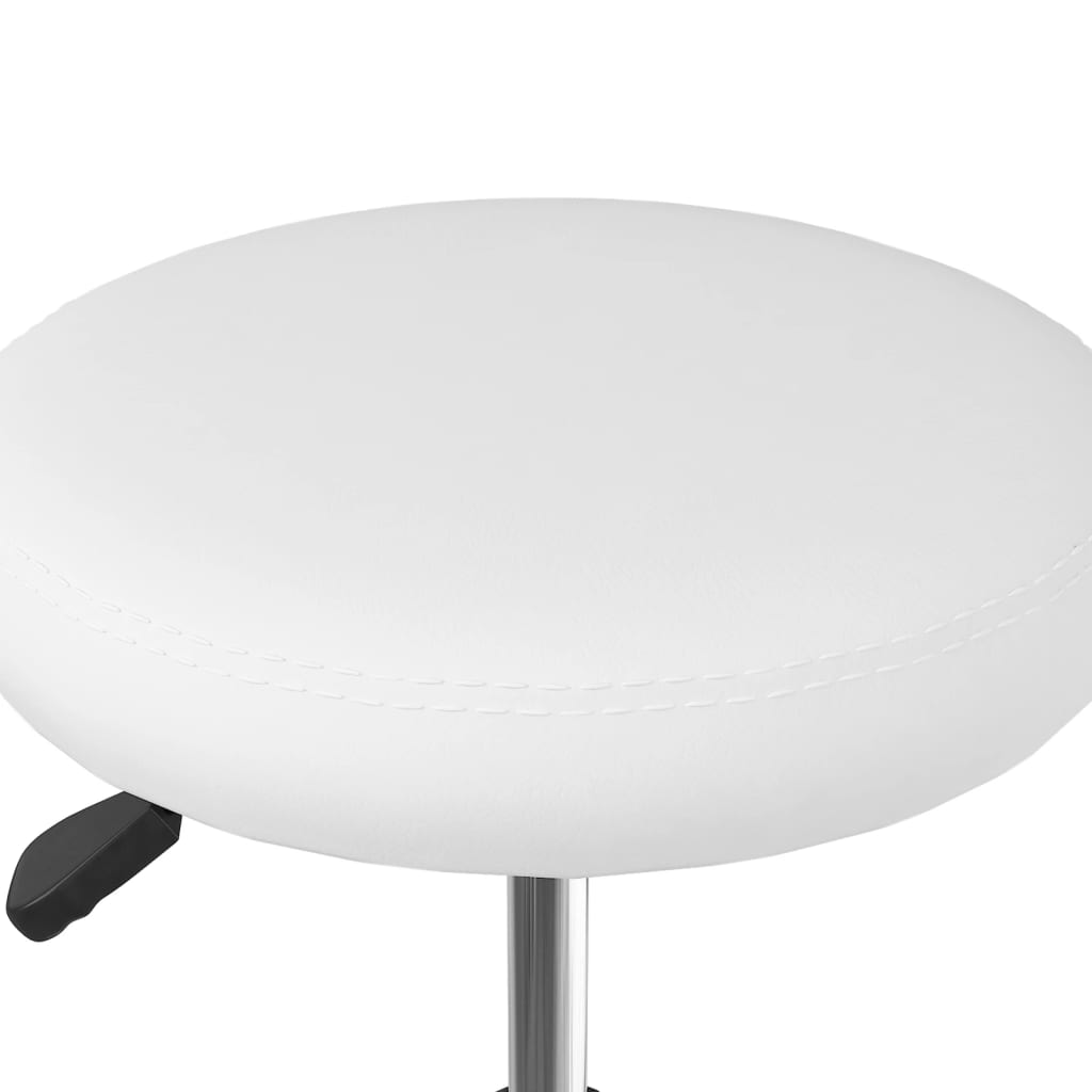 Eetkamerstoelen 6 st kunstleer wit is nu te koop bij PeponiXL, paradijselijk wonen!