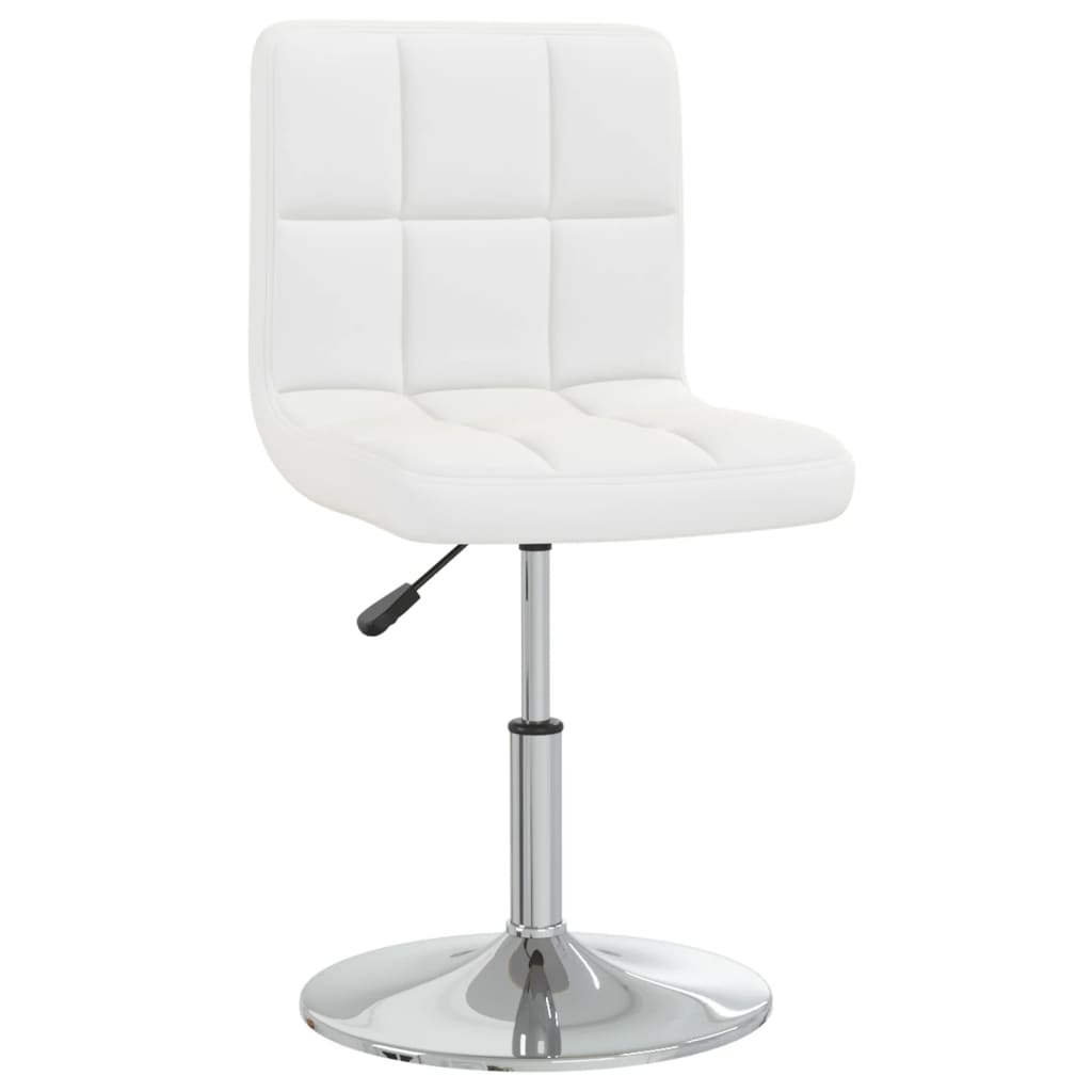 Eetkamerstoelen 6 st kunstleer wit is nu te koop bij PeponiXL, paradijselijk wonen!