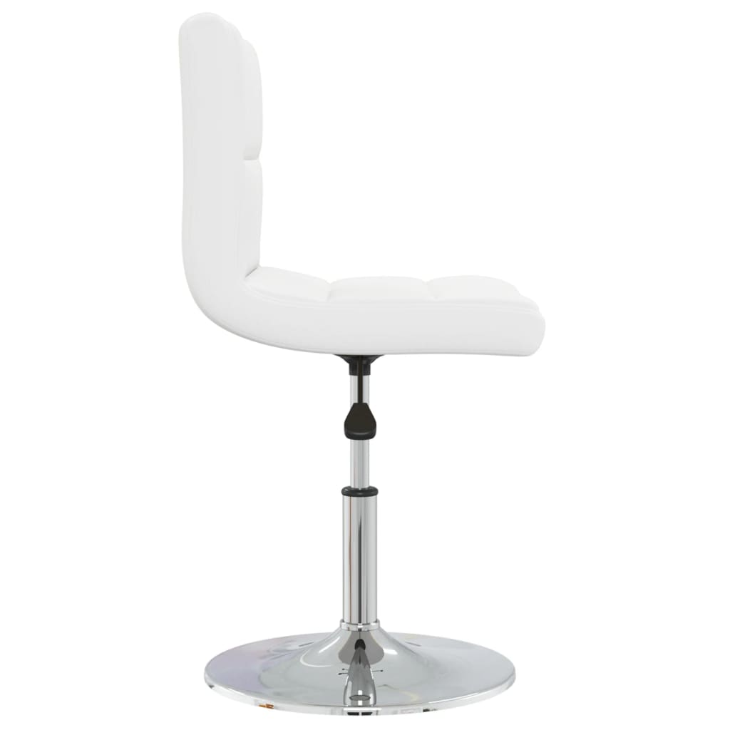 Eetkamerstoelen 6 st kunstleer wit is nu te koop bij PeponiXL, paradijselijk wonen!