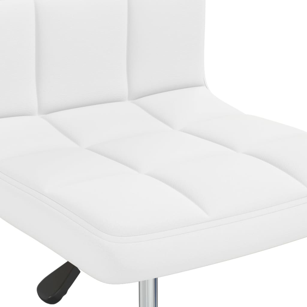 Eetkamerstoelen 6 st kunstleer wit is nu te koop bij PeponiXL, paradijselijk wonen!