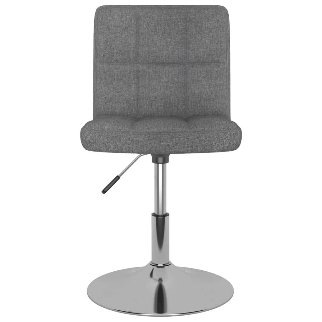 Eetkamerstoelen 4 st draaibaar stof lichtgrijs is nu te koop bij PeponiXL, paradijselijk wonen!