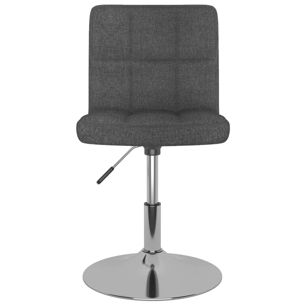 Eetkamerstoelen 4 st draaibaar stof donkergrijs is nu te koop bij PeponiXL, paradijselijk wonen!