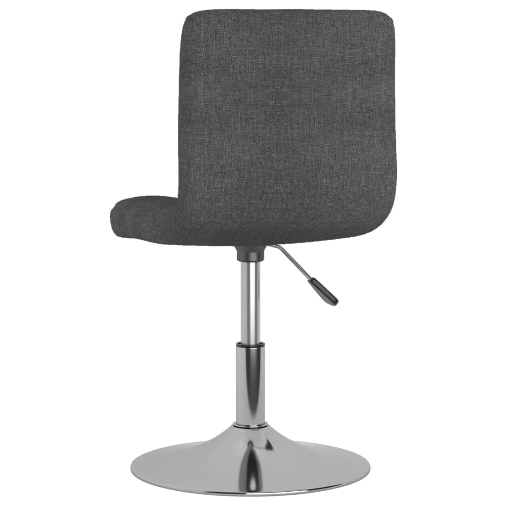 Eetkamerstoelen 4 st draaibaar stof donkergrijs is nu te koop bij PeponiXL, paradijselijk wonen!