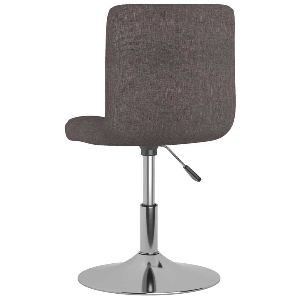 Eetkamerstoelen 4 st draaibaar stof taupe is nu te koop bij PeponiXL, paradijselijk wonen!