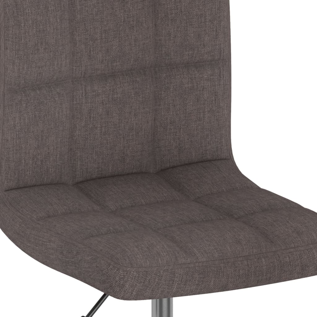 Eetkamerstoelen 4 st draaibaar stof taupe is nu te koop bij PeponiXL, paradijselijk wonen!