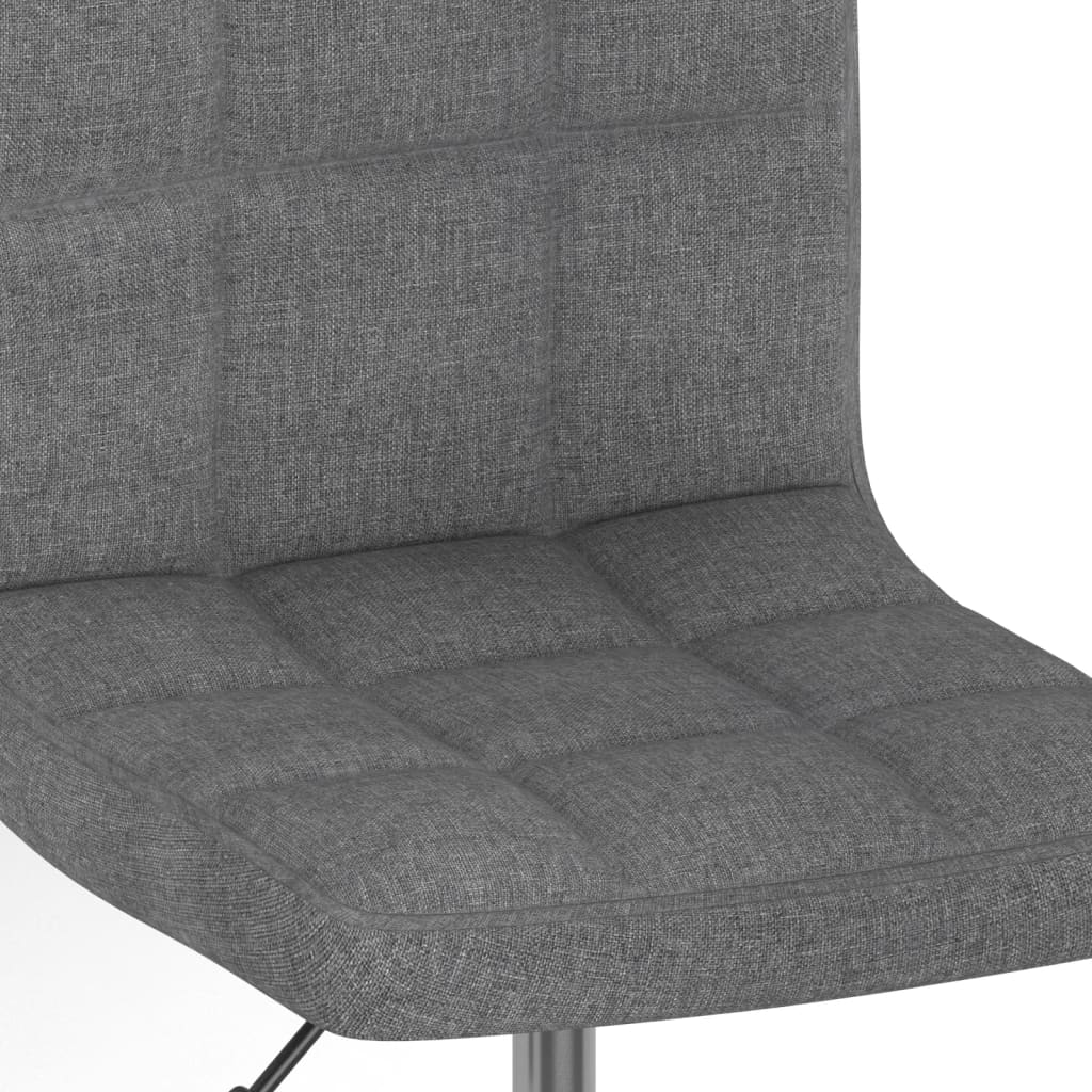 Eetkamerstoelen 6 st stof lichtgrijs is nu te koop bij PeponiXL, paradijselijk wonen!