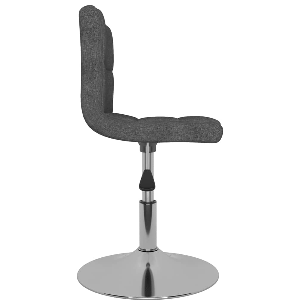 Eetkamerstoelen 6 st draaibaar stof donkergrijs is nu te koop bij PeponiXL, paradijselijk wonen!