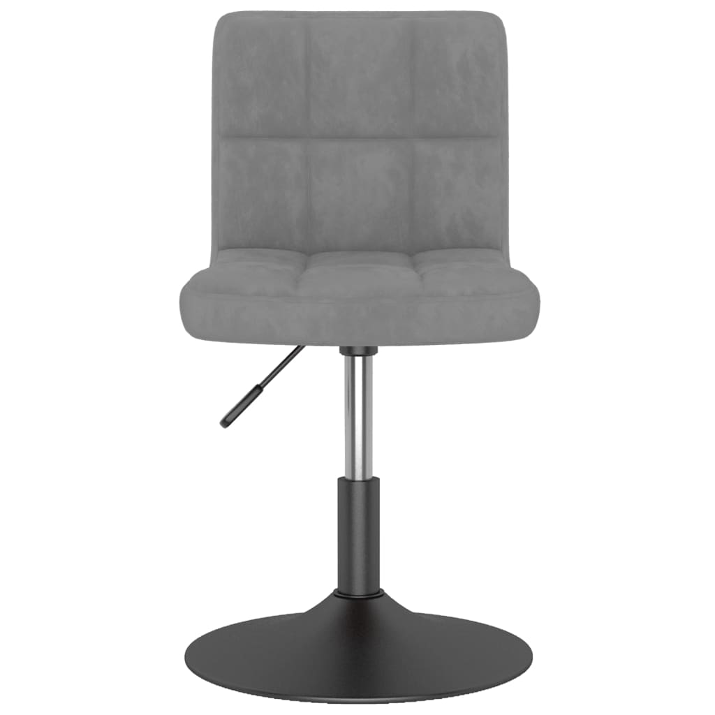 Eetkamerstoelen draaibaar 4 st fluweel lichtgrijs is nu te koop bij PeponiXL, paradijselijk wonen!