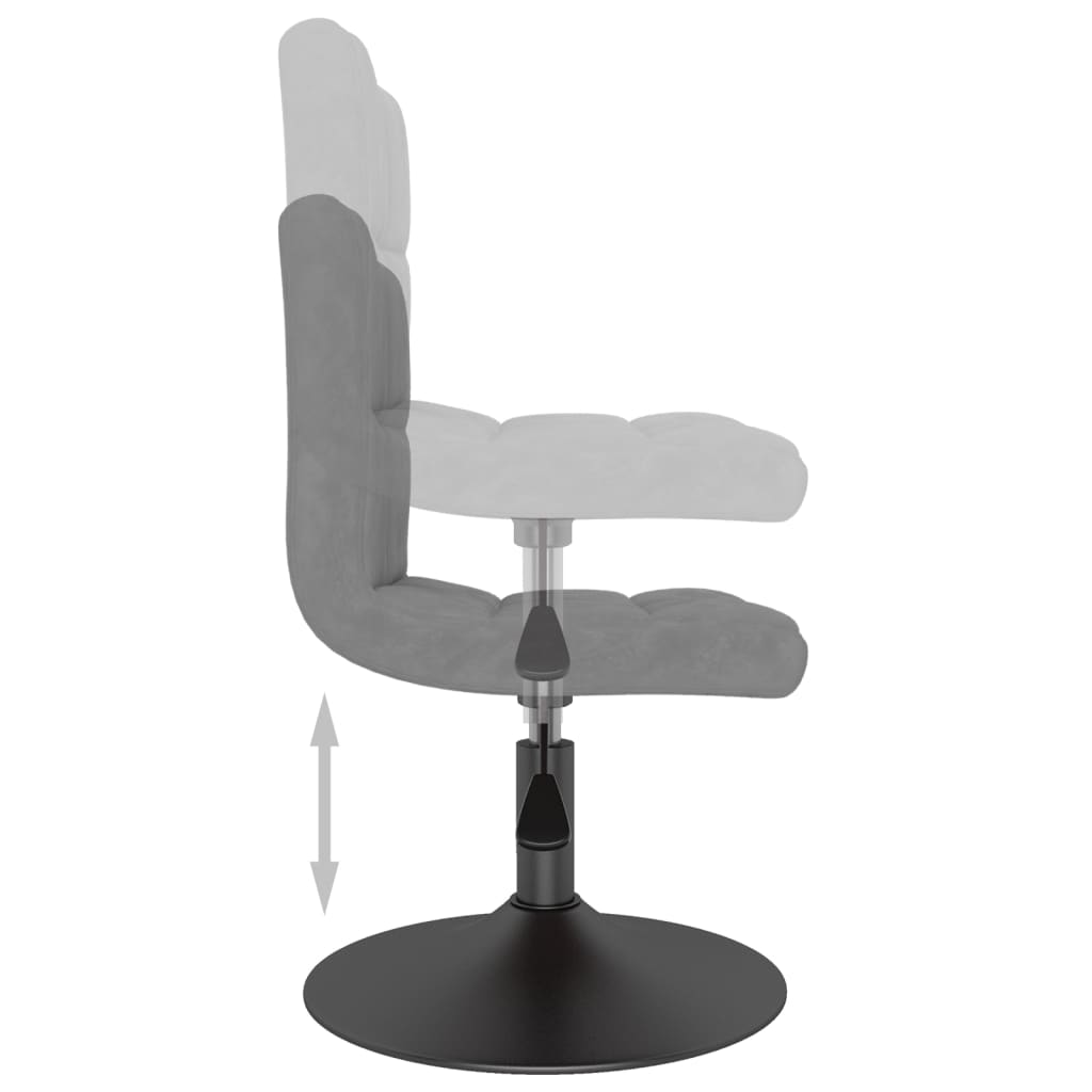 Eetkamerstoelen draaibaar 6 st fluweel lichtgrijs is nu te koop bij PeponiXL, paradijselijk wonen!