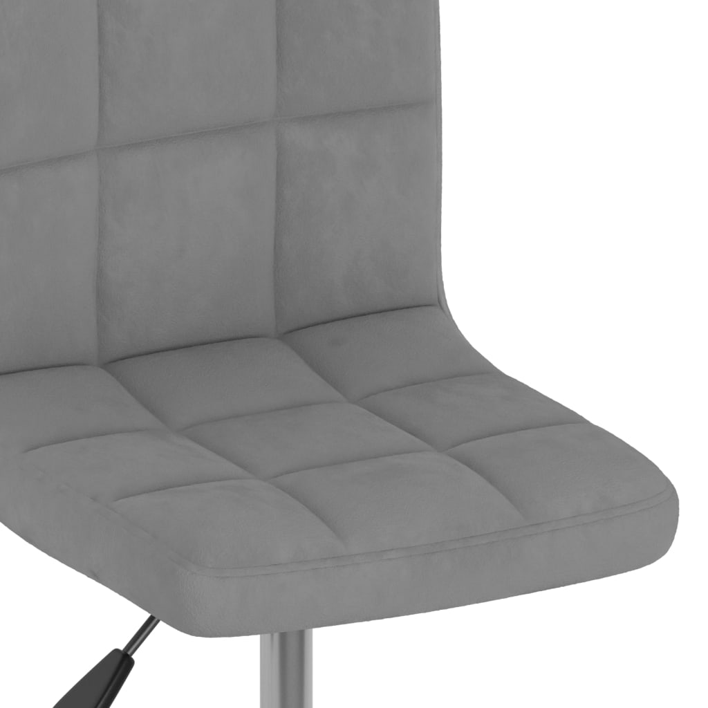 Eetkamerstoelen draaibaar 6 st fluweel lichtgrijs is nu te koop bij PeponiXL, paradijselijk wonen!