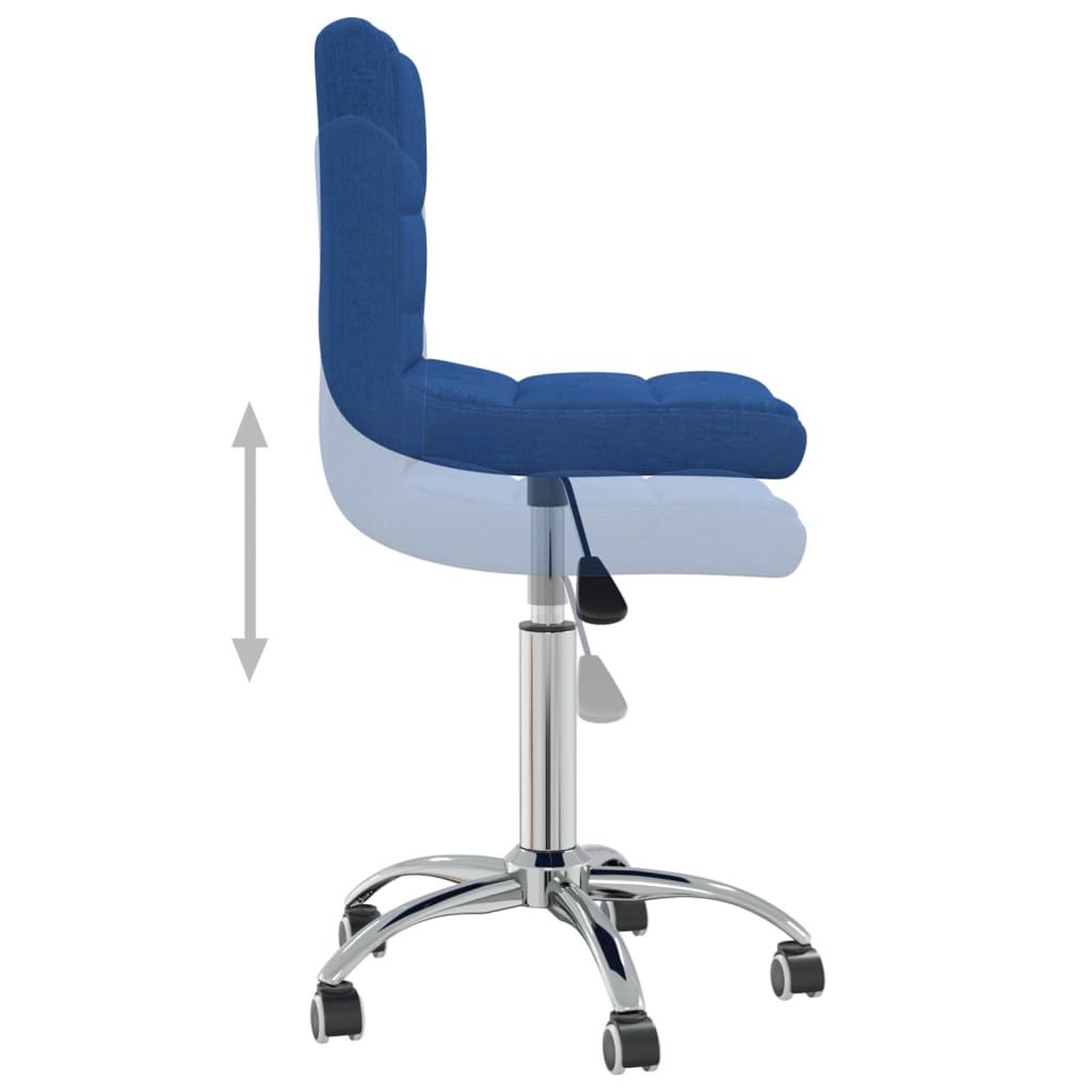 Eetkamerstoel draaibaar stof blauw is nu te koop bij PeponiXL, paradijselijk wonen!