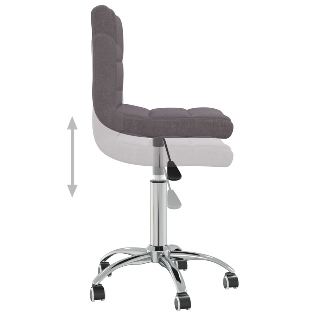 Eetkamerstoel draaibaar stof taupe is nu te koop bij PeponiXL, paradijselijk wonen!